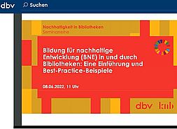 Screenshot der dbv-BNE-Online-Seminar Aufzeichnung vom 8.6.22