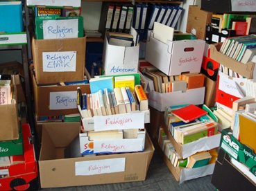 Aussortierte Bücher